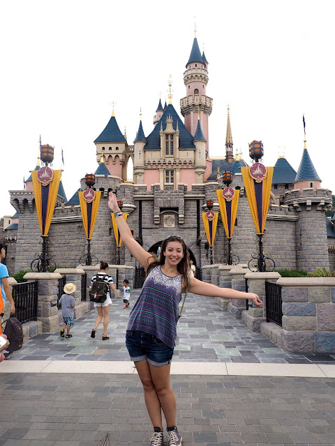 Me in front of Sleeping Beauty Castle | Disneyland Hong Kong