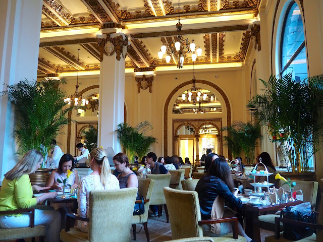 Interior of The Lobby restaurant at The Peninsula, Hong Kong