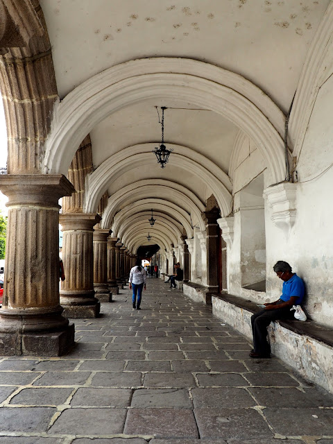 Archways of the colonial architecture of Antigua, Guatemala