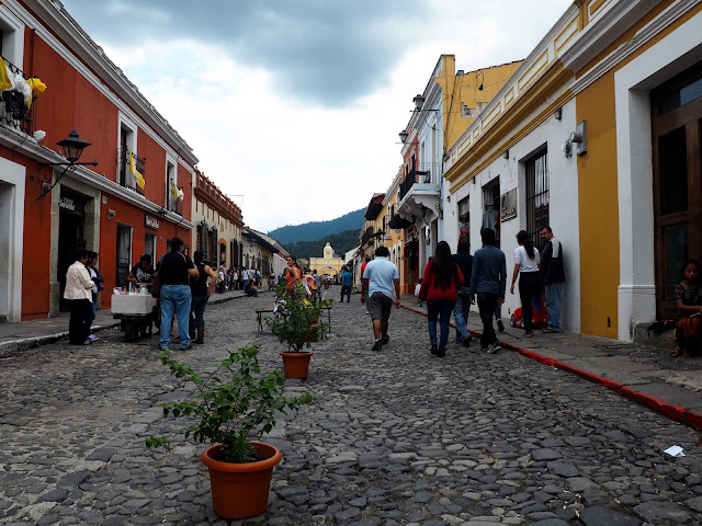 Cobbled streets of Antigua, Guatemala