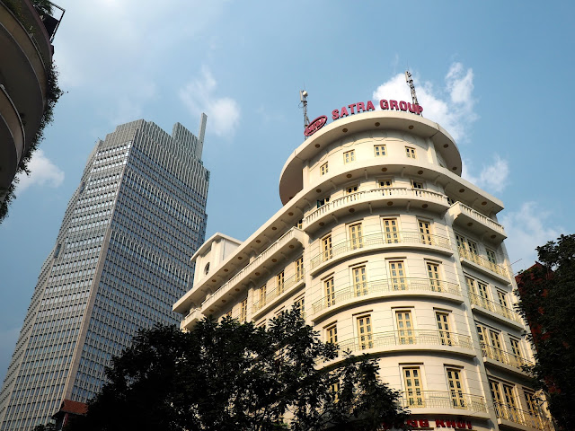 Buildings on Dong Khoi street in Ho Chi Minh City, Vietnam