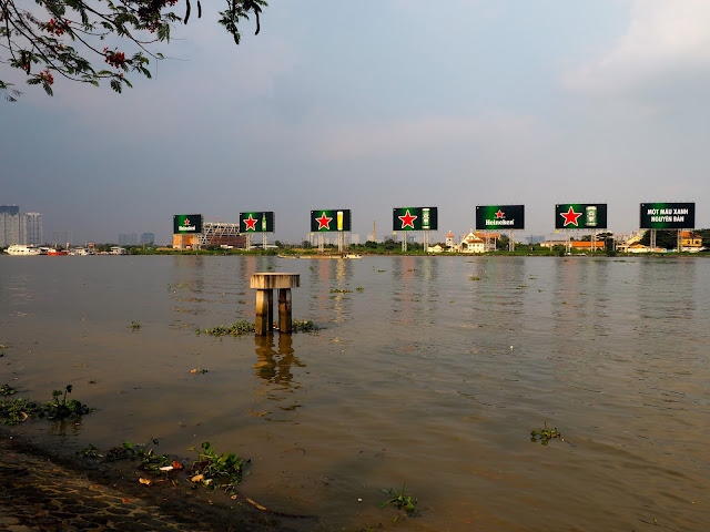 Saigon River through Ho Chi Minh City, Vietnam