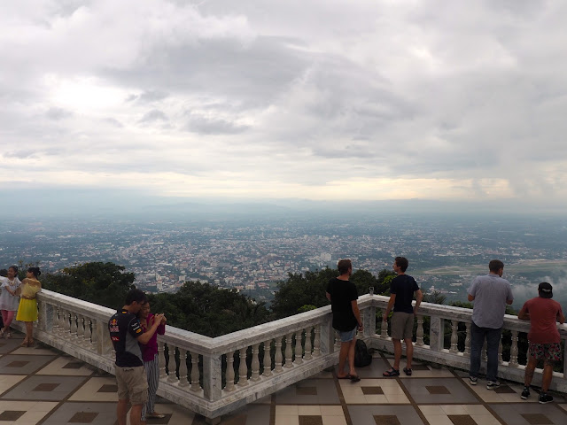 View from Wat Phrathat Doi Suthep over Chiang Mai, Thailand
