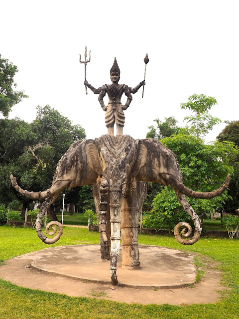 Statue in Buddha Park, Vientiane, Laos