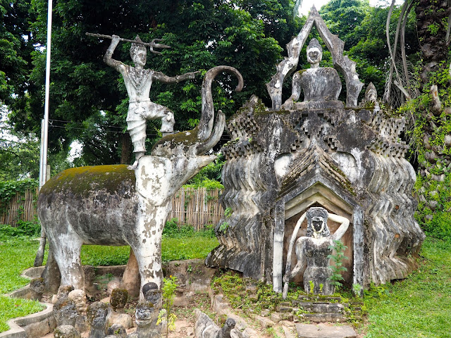 Statue in Buddha Park, Vientiane, Laos