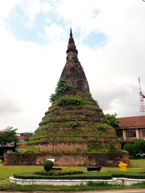 That Dum (Black) Stupa in Vientiane, Laos