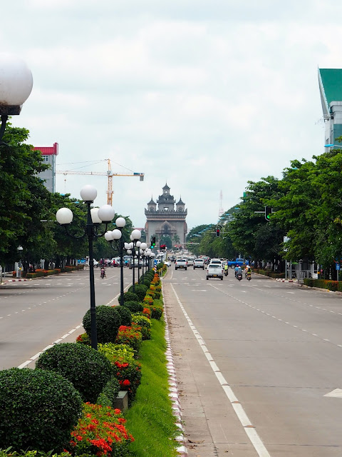 Patuxai Victory Gate Monument in Vientiane, Laos