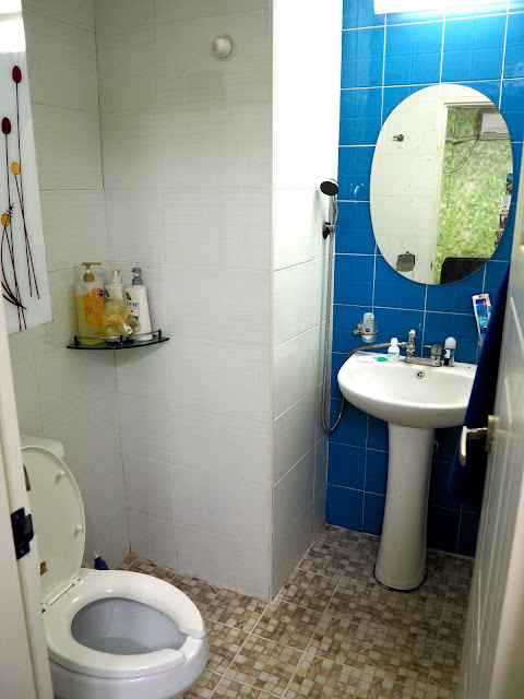 Bathroom inside studio apartment in Busan, South Korea