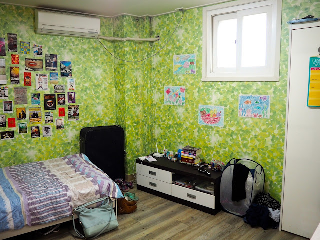 Interior of studio apartment in Busan, South Korea