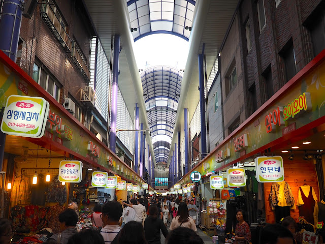 Gukje international market in Nampo-dong, Busan, South Korea