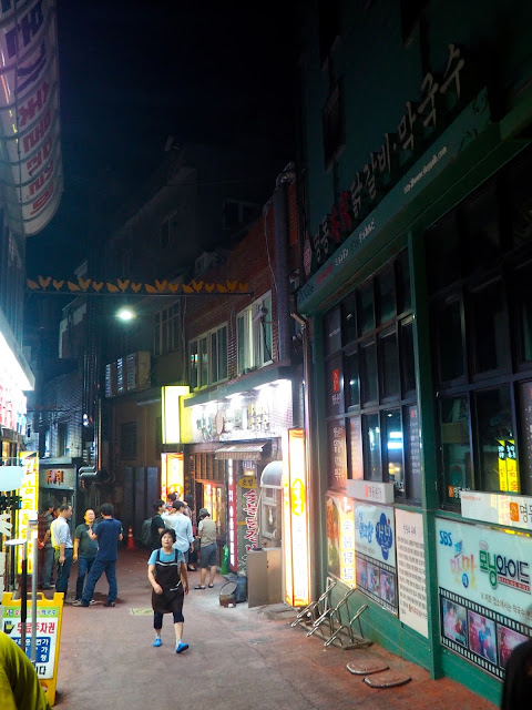 Dakgalbi Myeong-dong street, Chuncheon, South Korea