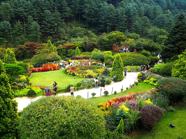 Sunken Garden in the Garden of Morning Calm, Gyeonggi-do, South Korea