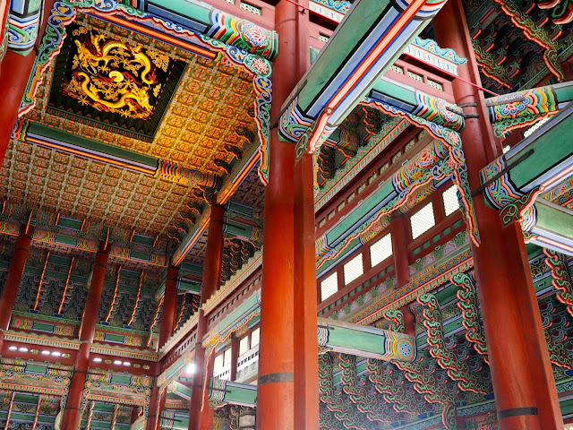 Interior of Gyeongbokgung palace, Seoul, South Korea