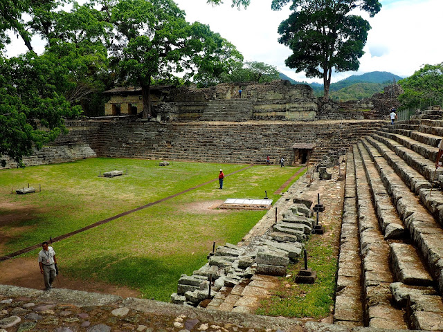 Temple ruins outside Copan, Honduras