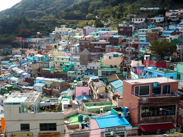Colourful houses in the hillside | Gamcheon Village, Busan, South Korea