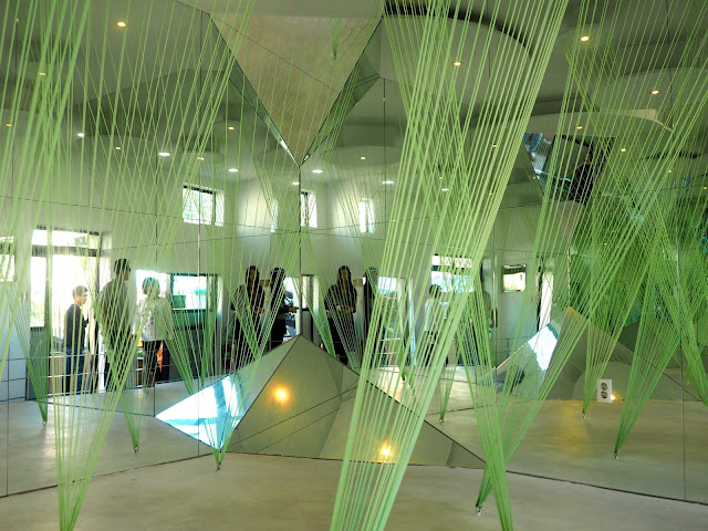 Mirrors and wires in the House of Wind, Gamcheon Village, Busan, South Korea