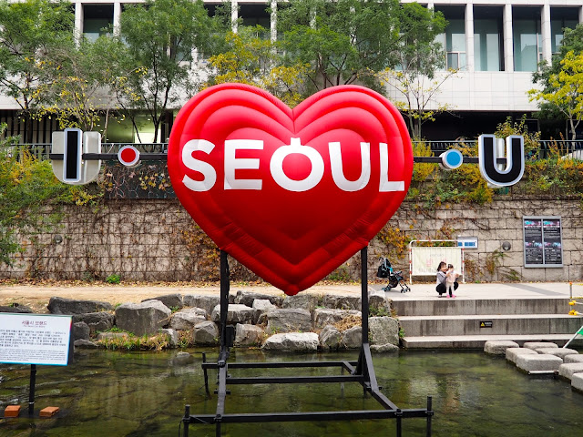 Lantern display in Cheonggyecheon Stream, Seoul, South Korea