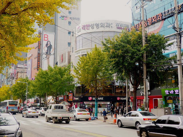 Street in Seomyeon, Busan, South Korea