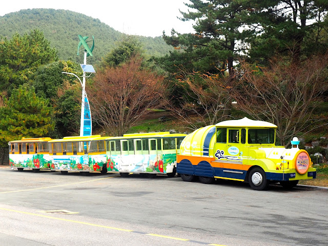 The Danubi train in Taejongdae Park, Busan, South Korea
