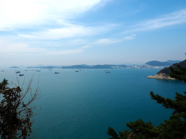 Ocean views from Yeongdo Island, in Taejongdae Park, Busan, South Korea