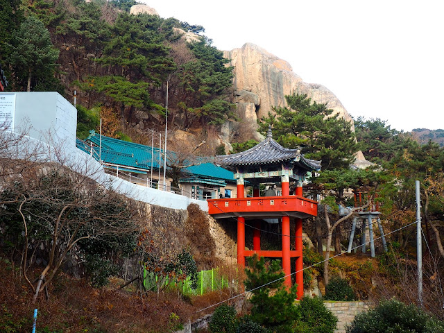 Outside of Seokbulsa Temple on Geumjeongsan Mountain, Busan, South Korea