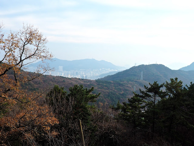 View from Seokbulsa Temple looking over Geumjeongsan Mountain, Busan, South Korea