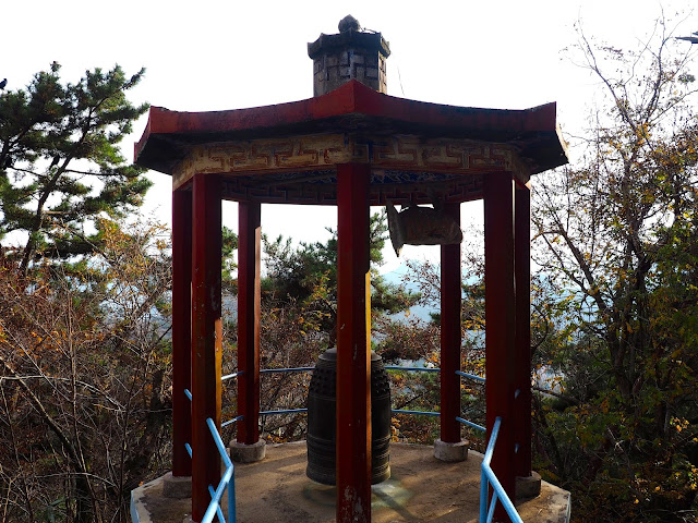 Bell tower at Seokbulsa Temple on Geumjeongsan Mountain, Busan, South Korea