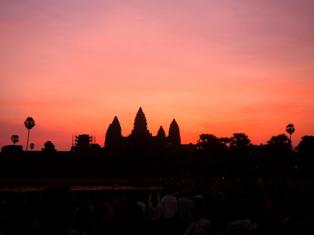 Sunrise at Angkor Wat, Angkor temples, Cambodia
