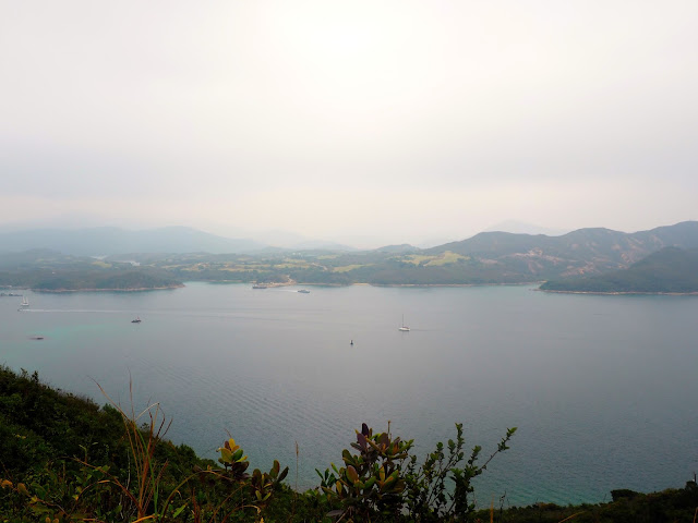 Ocean view from the hiking trail on Sharp Island, Hong Kong