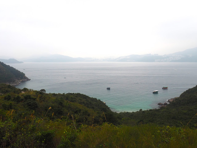 Ocean view on the hiking trail on Sharp Island, Hong Kong