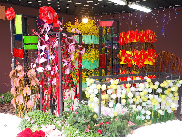 Flowers & lights display at Hong Kong Flower Festival 2017