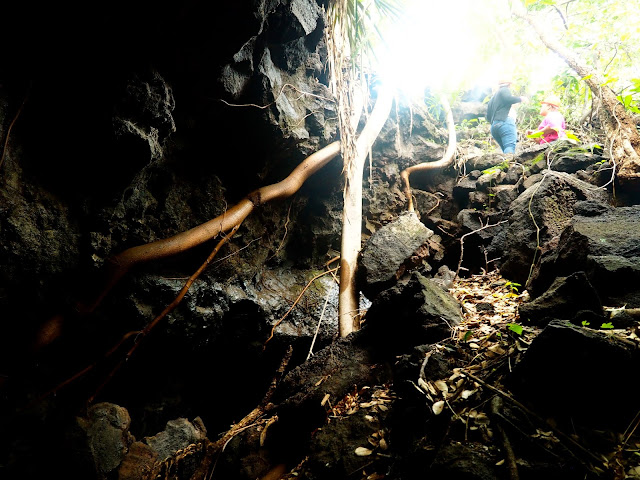 Cave exploring near Masaya Volcano, Granada, Nicaragua