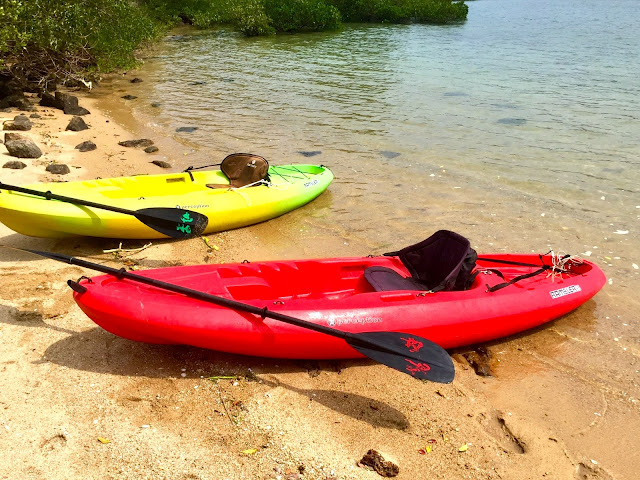 Kayaks at Hoi Ha, Sai Kung Peninsula, Hong Kong