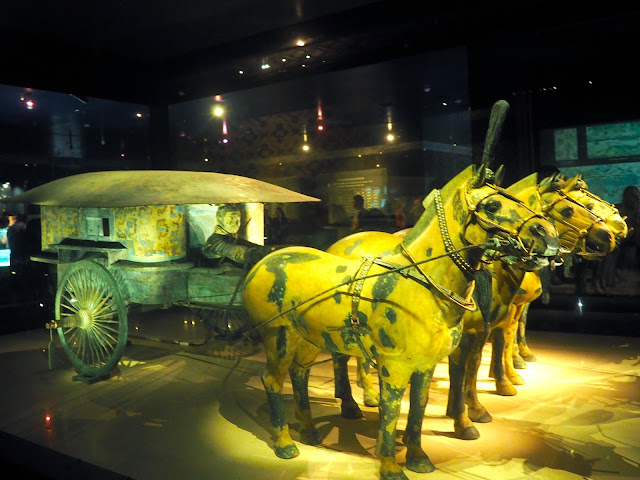 Bronze horses and chariot from the Terracotta Army, Xian, China