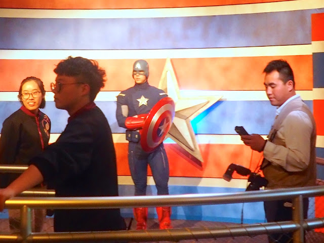 Captain America in the Marvel hall, Shanghai Disneyland, China