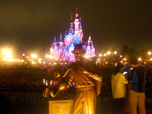 Walt Disney & Mickey Mouse statue, Shanghai Disneyland, China
