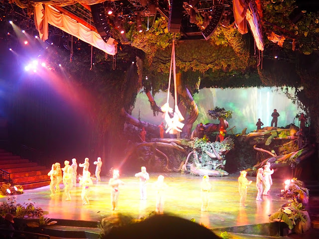 Tarzan Call of the Jungle acrobatics show in Shanghai Disneyland, China