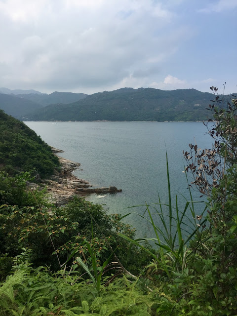 Ocean views on the Lantau Trail from Mui Wo to Pui O, Hong Kong