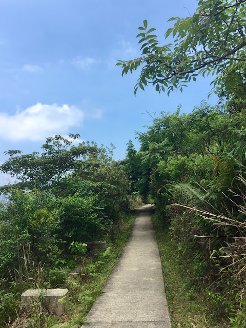 Hiking path of the Lantau Trail from Mui Wo to Pui O, Hong Kong