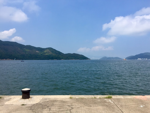 Ocean view from Mui Wo ferry pier, Lantau Island, Hong Kong
