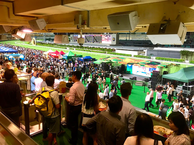 Wednesday night horse racing at Happy Valley, Hong Kong