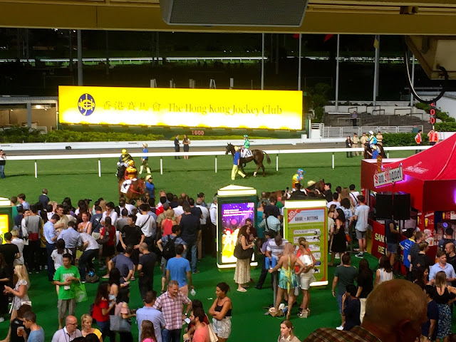 Wednesday night horse racing at Happy Valley, Hong Kong