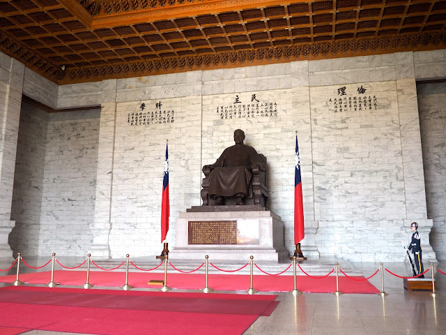 Statue inside the Chiang Kai Shek Memorial Hall, Taipei, Taiwan