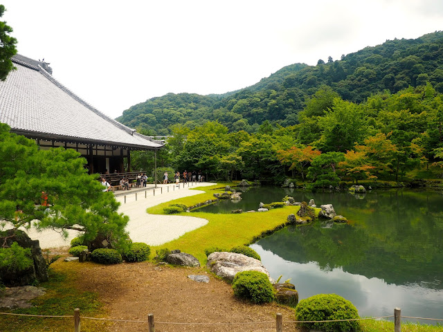 Gardens at Tenryju-ji Temple, Arashiyama, Kyoto, Japan