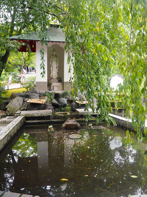 Water feature at Tenryju-ji Temple, Arashiyama, Kyoto, Japan