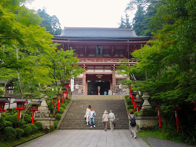 Temple entrance in Kurama, Kyoto, Japan