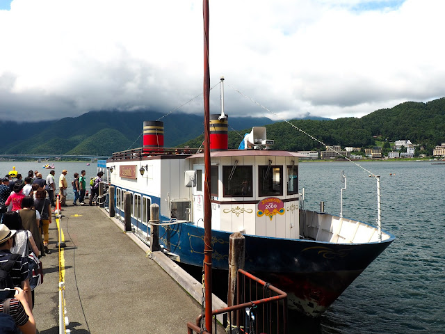 En Soleil boat cruise at Lake Kawaguchiko, Fuji Five Lakes, Japan