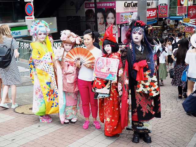 Harajuku girls in Takeshita Street, Tokyo, Japan