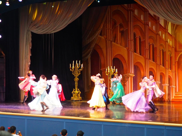 Princes & Princesses dancing in One Man's Dream show, Tokyo Disneyland, Japan