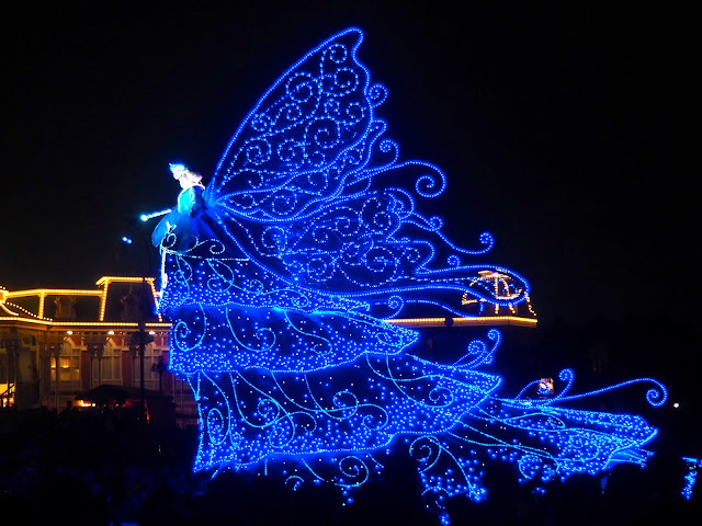 Blue Fairy float, Dreamlights parade, Tokyo Disneyland, Japan
